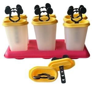 Vintage Disney Mickey Mouse Tupperware Ice Tups Popsicle Set